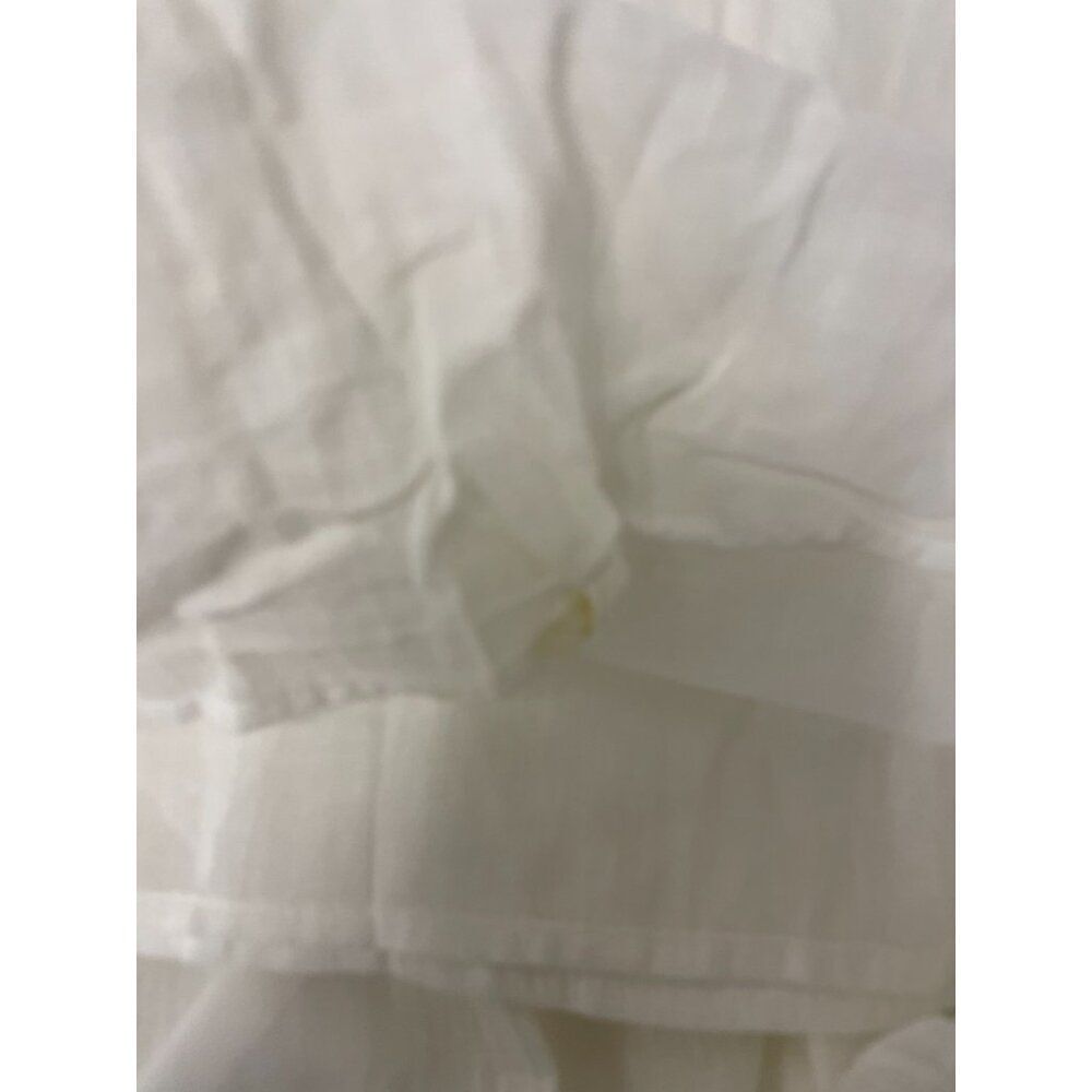 Massimo Dutti Womens Dress S White Contrast Vneck Sleeveless Maxi 6601/566 NWT - Picture 9 of 16